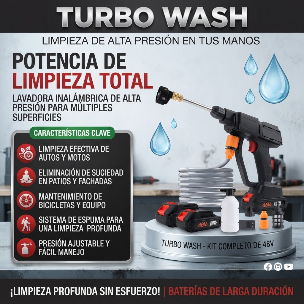 Turbo Wash - Lavadora de Alta Presión