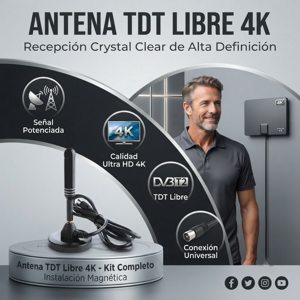 Antena TDT Libre 4K