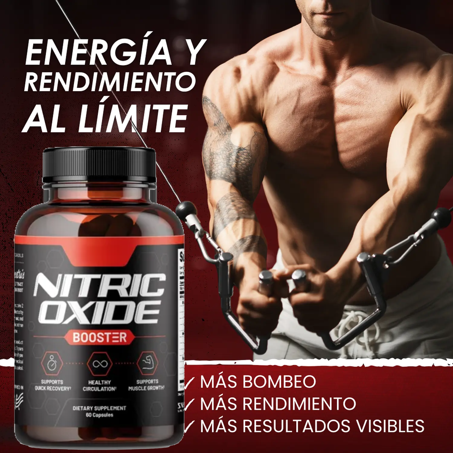 Pastillas de Óxido Nítrico con Huanarpo para Energía