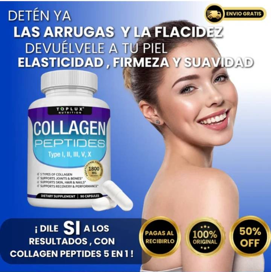 Capsulas de Colágeno: Reduce las arrugas e Hidrata la Piel